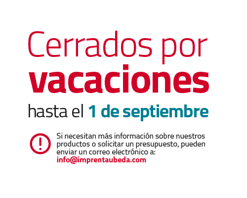 Verano 2023 Imprenta Úbeda. Tu imprenta online en Almería